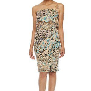 Bold Elements Sleeveless Abstract Midi A-Line Dress